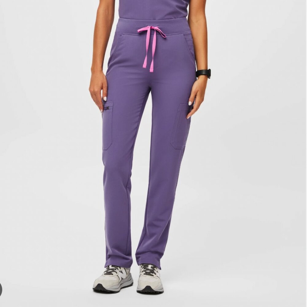 Figs High Waisted Skinny Zola Scrub Pants- Size X-Small, Amethyst